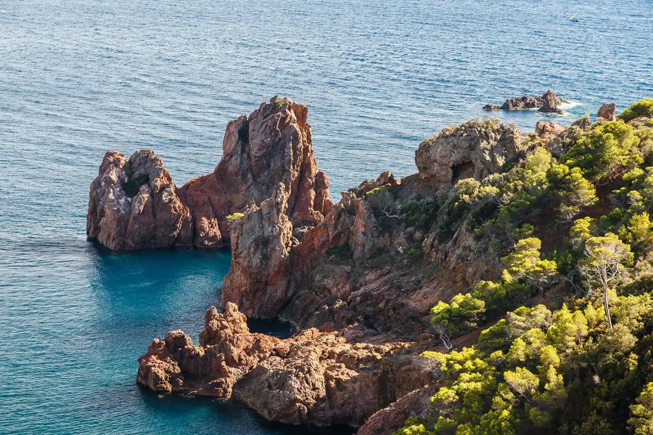 Paysage Esterel vue sur la mer